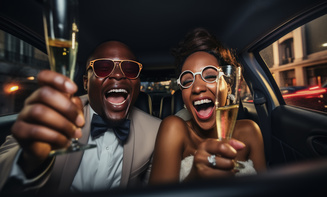 Chauffeur service for anniversary dinner in Winter Park, CO